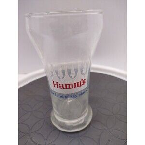 Vintage Hamm's Beer Glass "The Land of Sky Blue Waters" Breweriana Collectible
